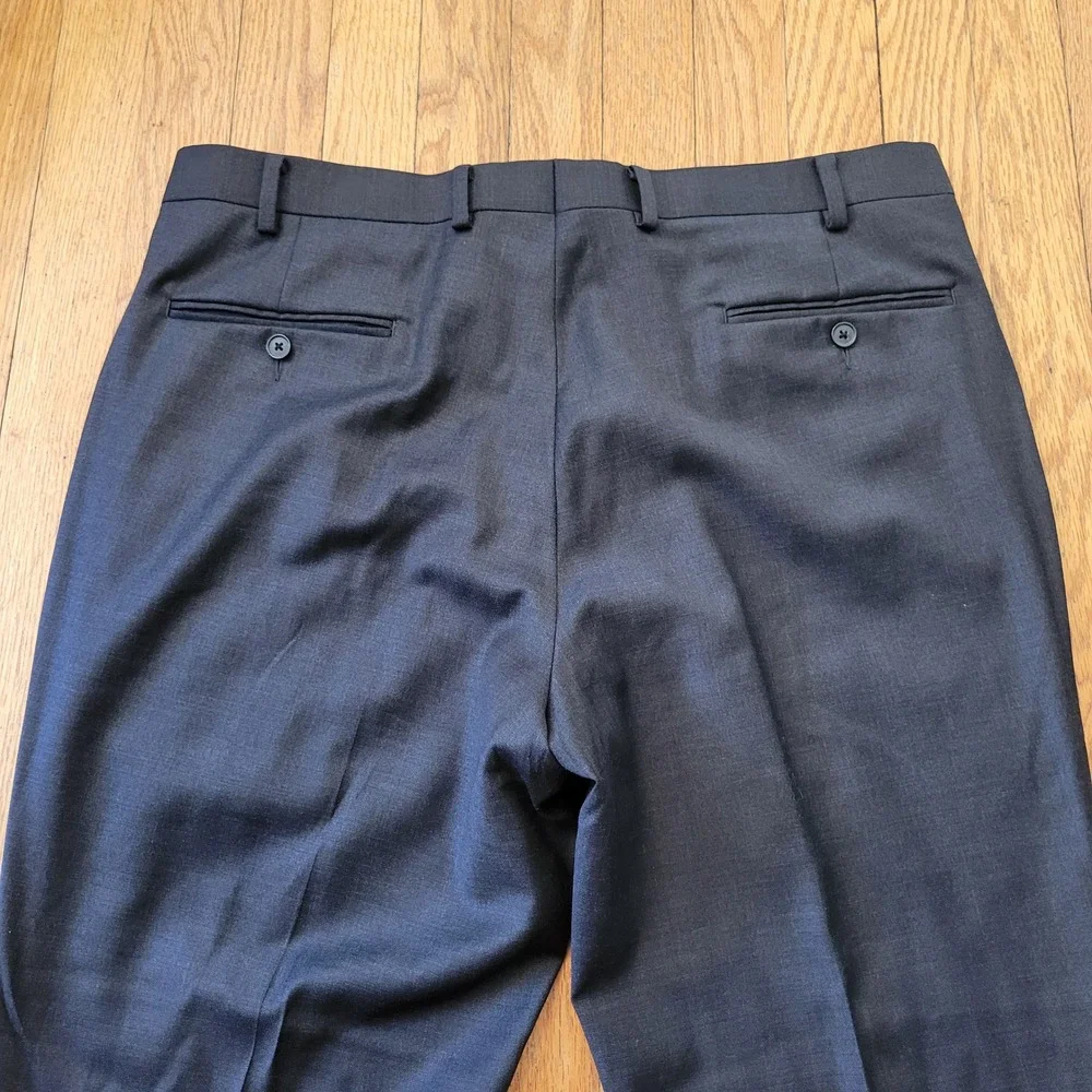 Austin Reed London 42R Charcoal Gray Wool Suit Blazer Pants Academia Preppy Twee